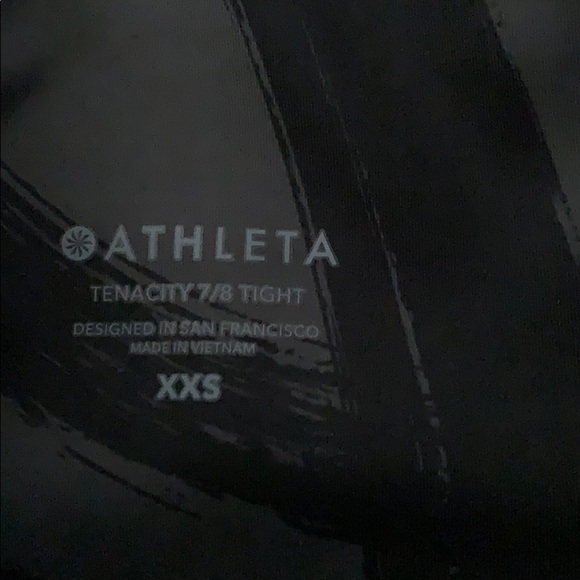 Athleta Black/Gray Capri Pants Leggings XXS - Picture 3 of 3